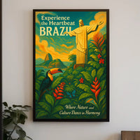 Experience The Heartbeat Of Brazil Poster