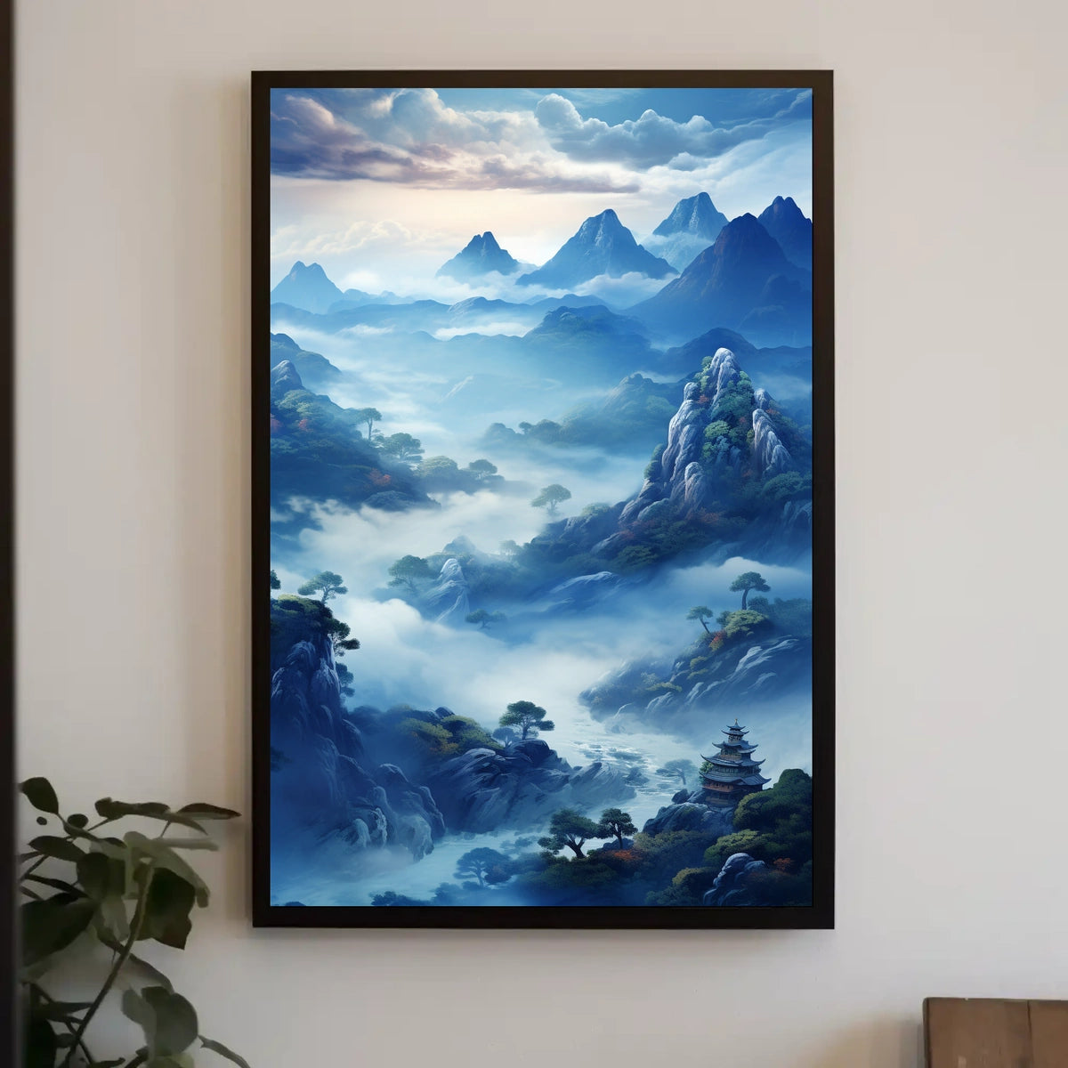 Mystical Mountain Landscape Poster