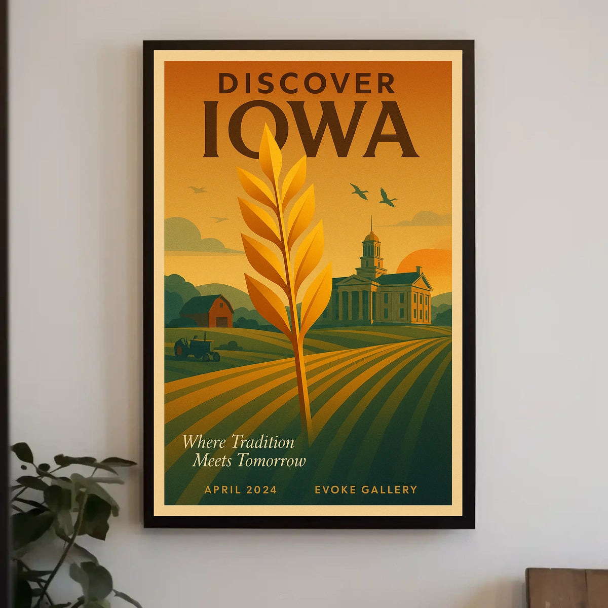 Discover Iowa Poster