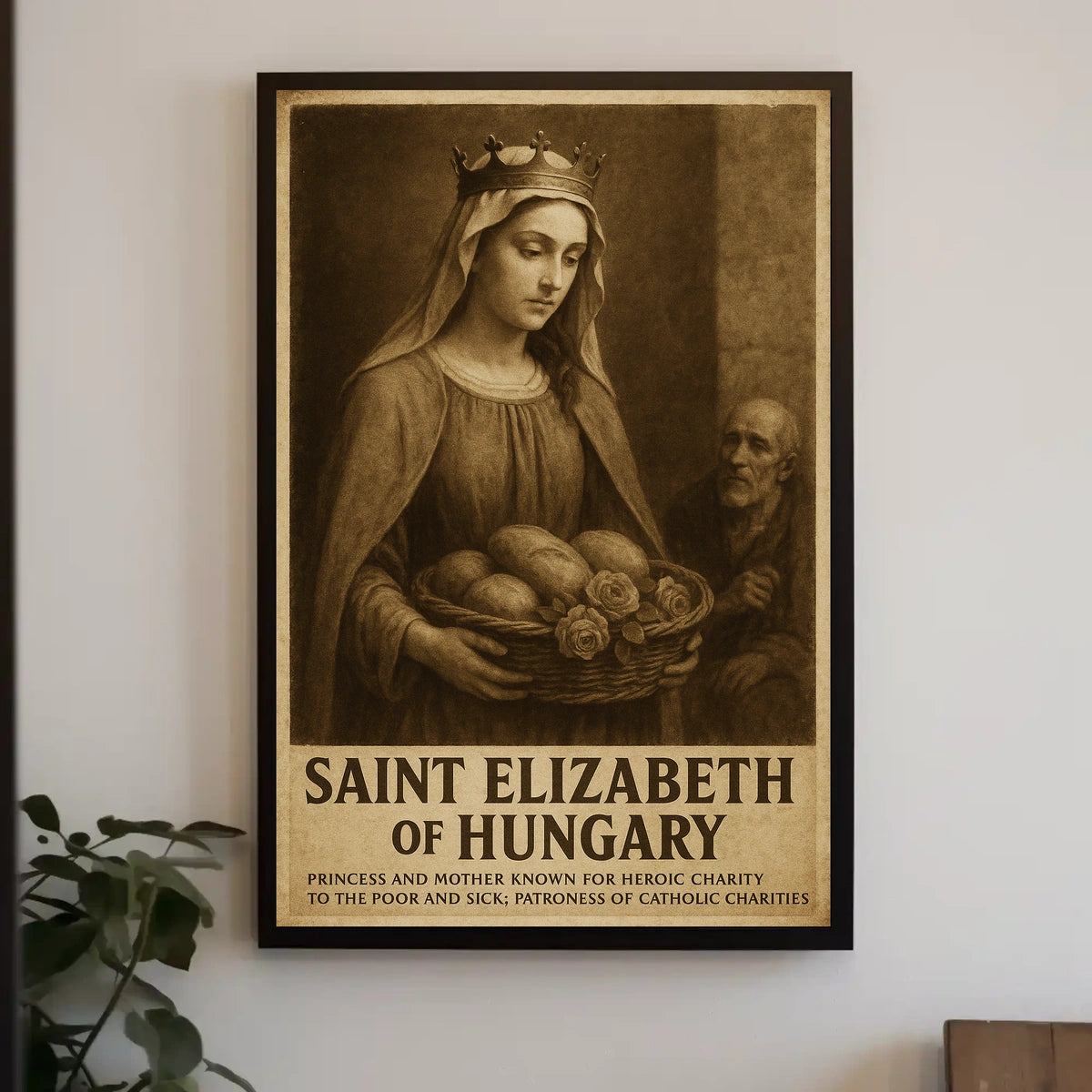 Saint Elizabeth Of Hungary Poster