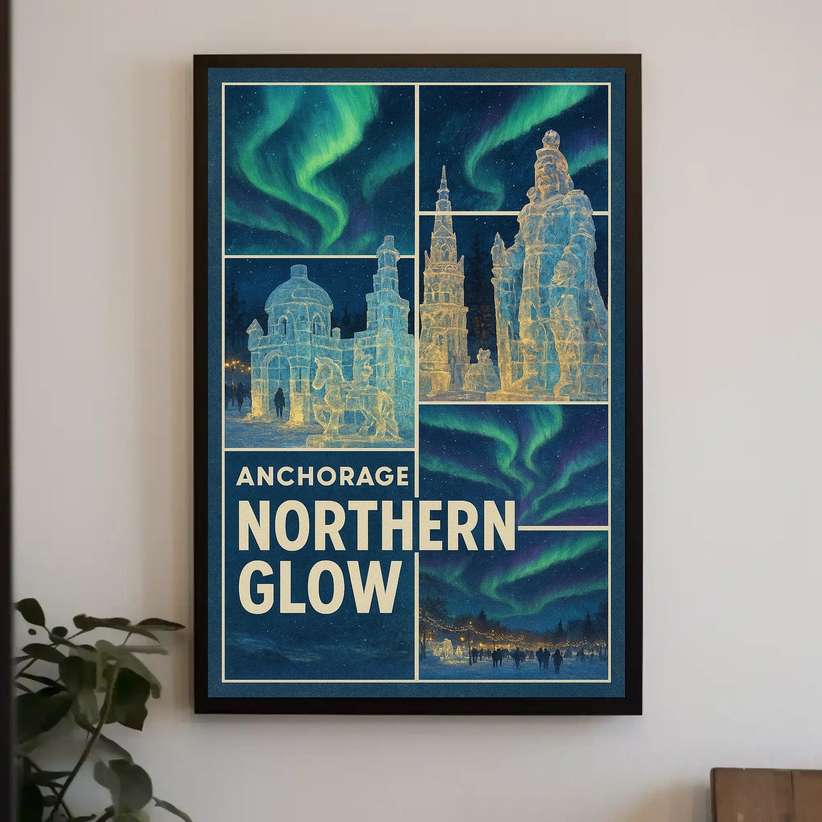 Anchorage Northern Glow Poster
