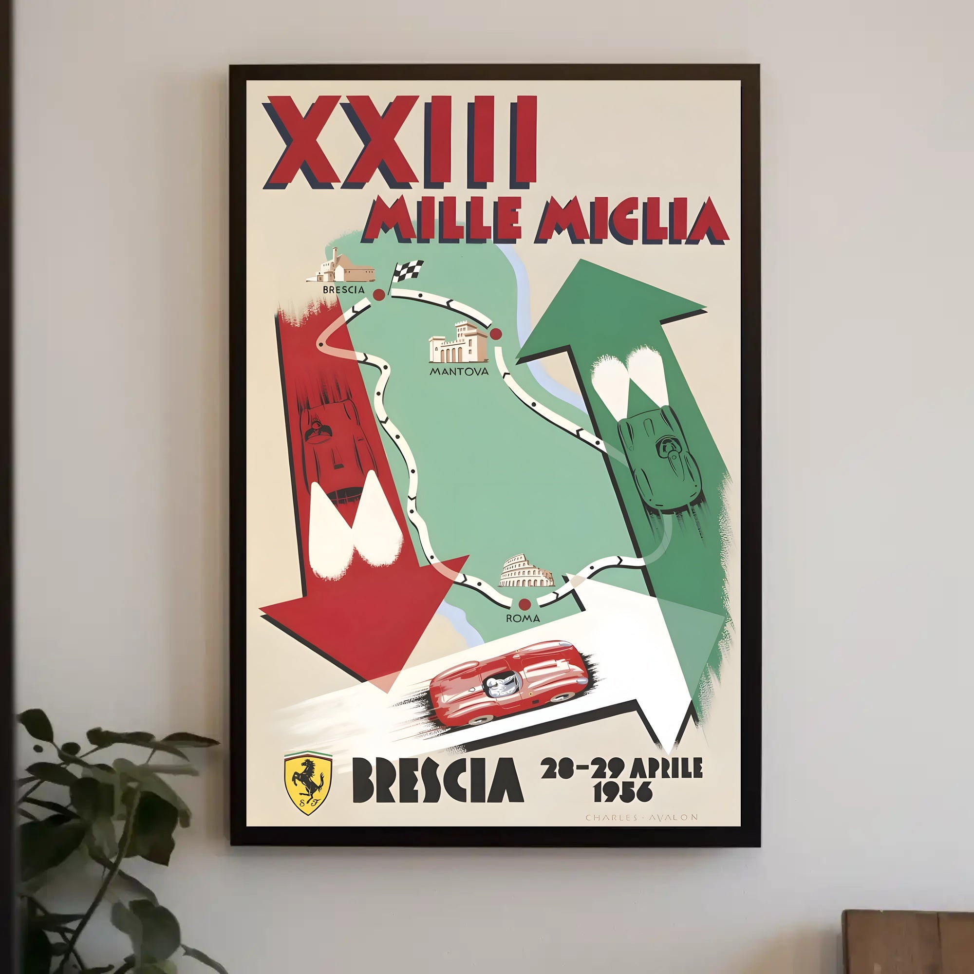 XXIII Mille Miglia Race Poster
