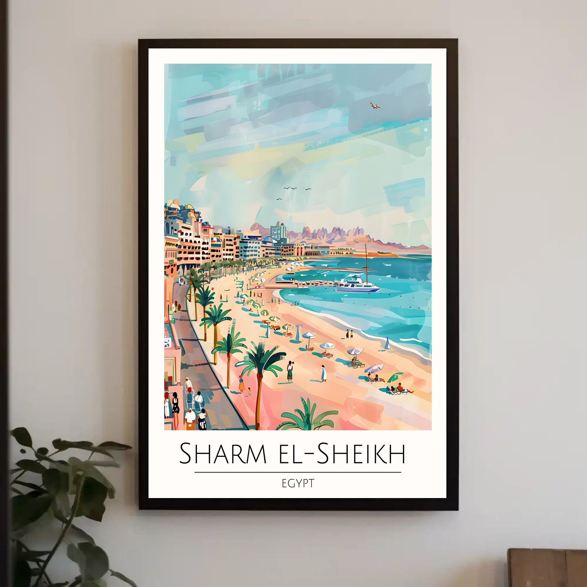 Sharm El-Sheikh Beach Scene Poster PosterGoat