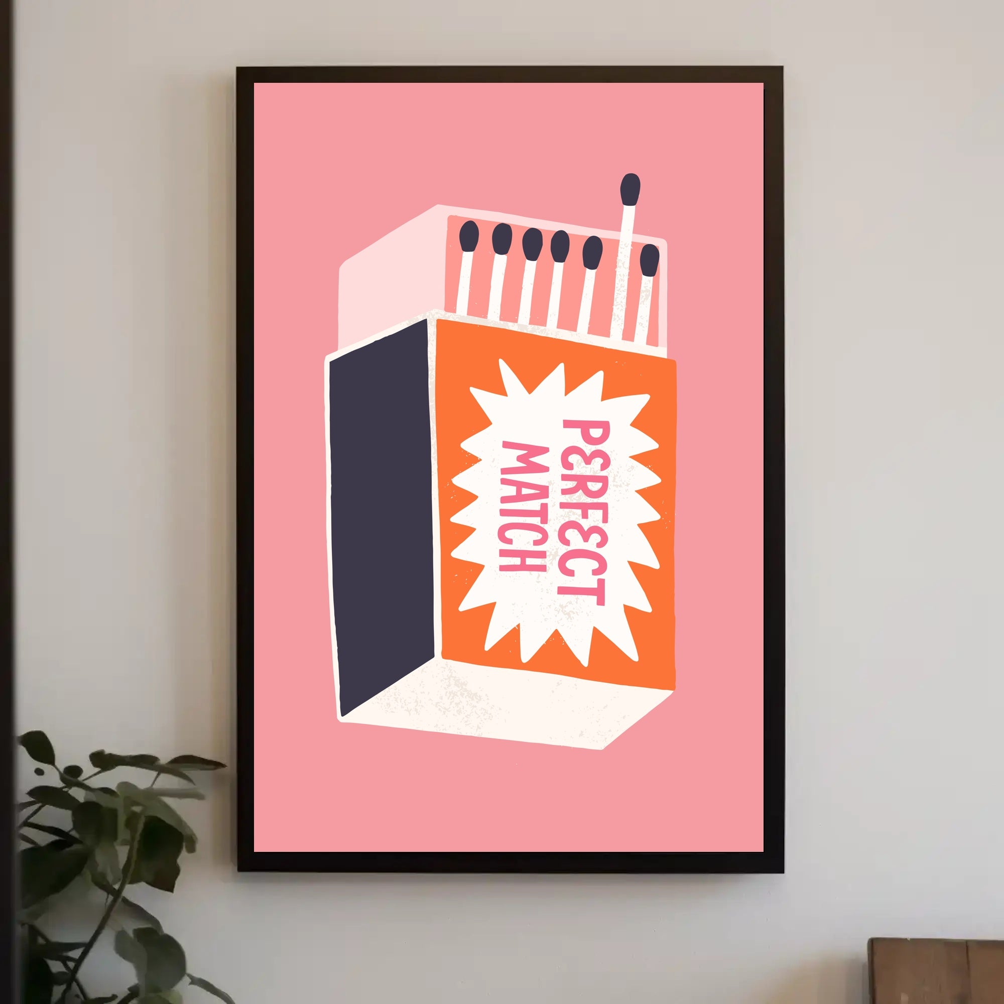 Perfect Match Graphic Art Poster - Artistic Poster PosterGoat