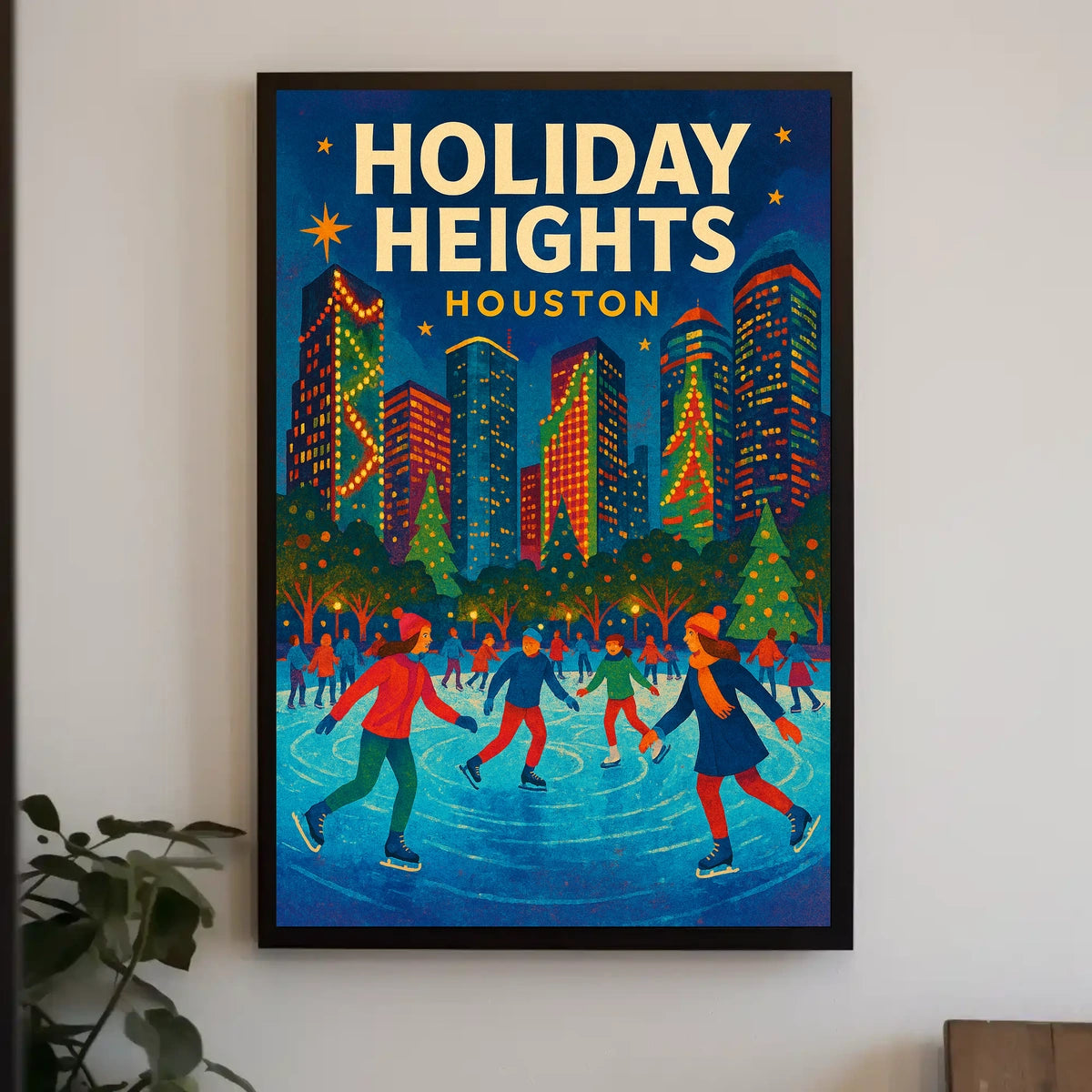 Holiday Heights in Houston Poster