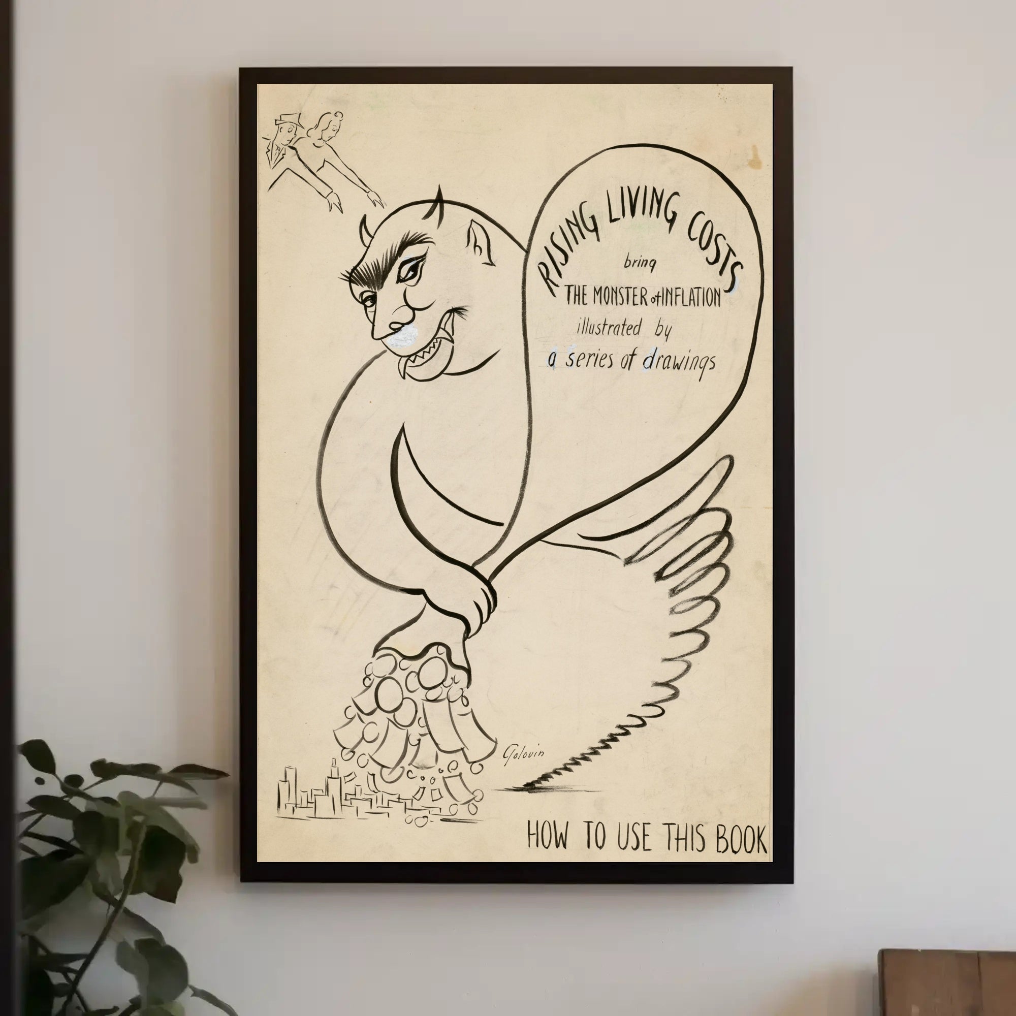 The Monster of Inflation Poster PosterGoat