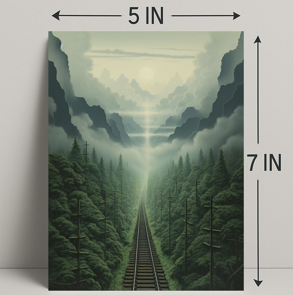 Journey Through The Misty Mountains Poster