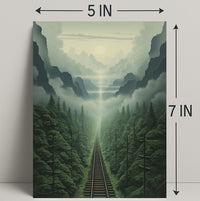 Journey Through The Misty Mountains Poster