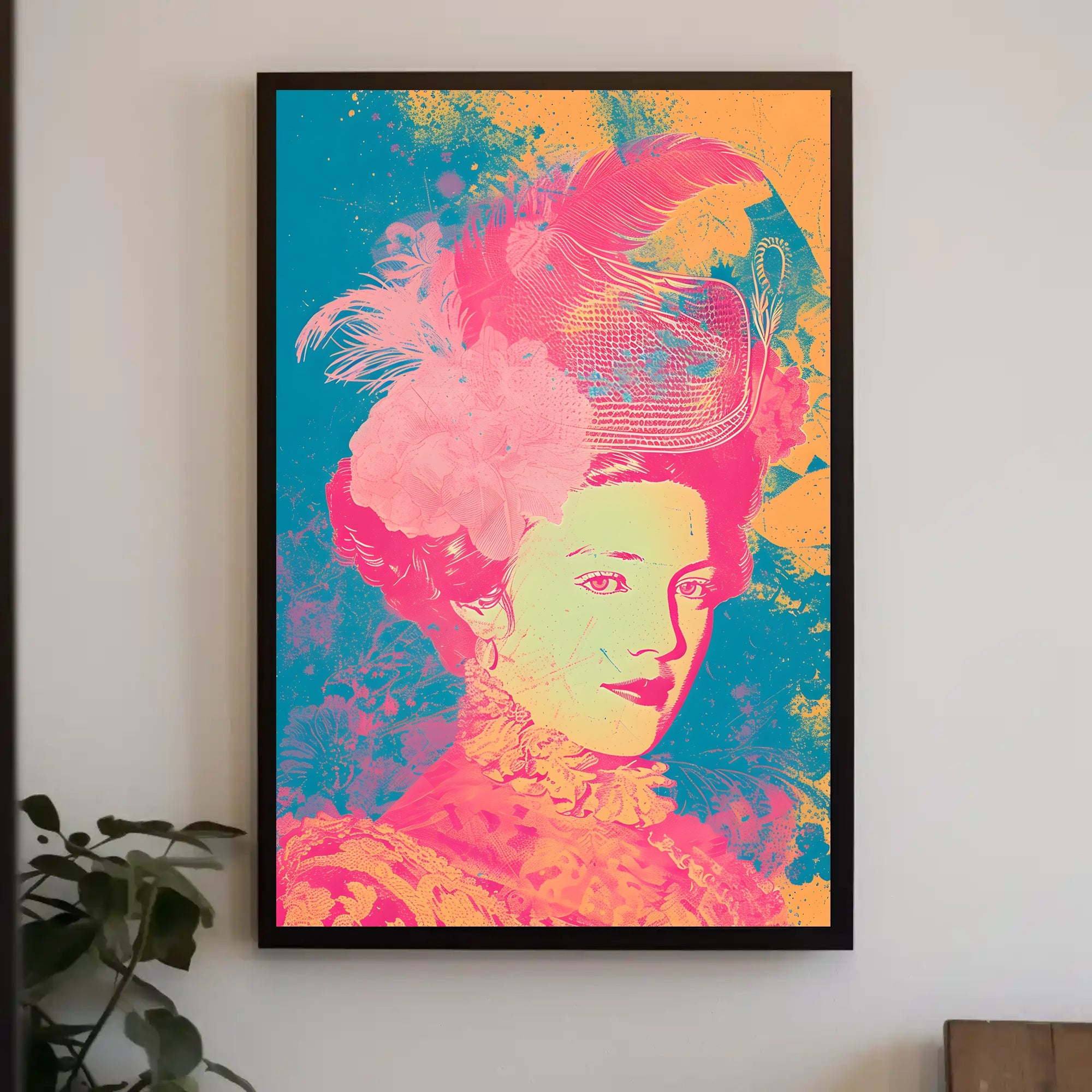 Vibrant Elegance Portrait Wall Art Print