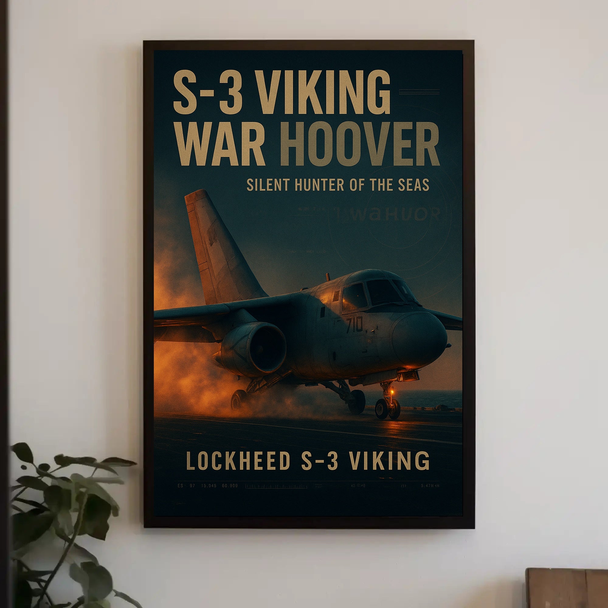 S-3 Viking Lockheed Military Print Aviation Art Poster