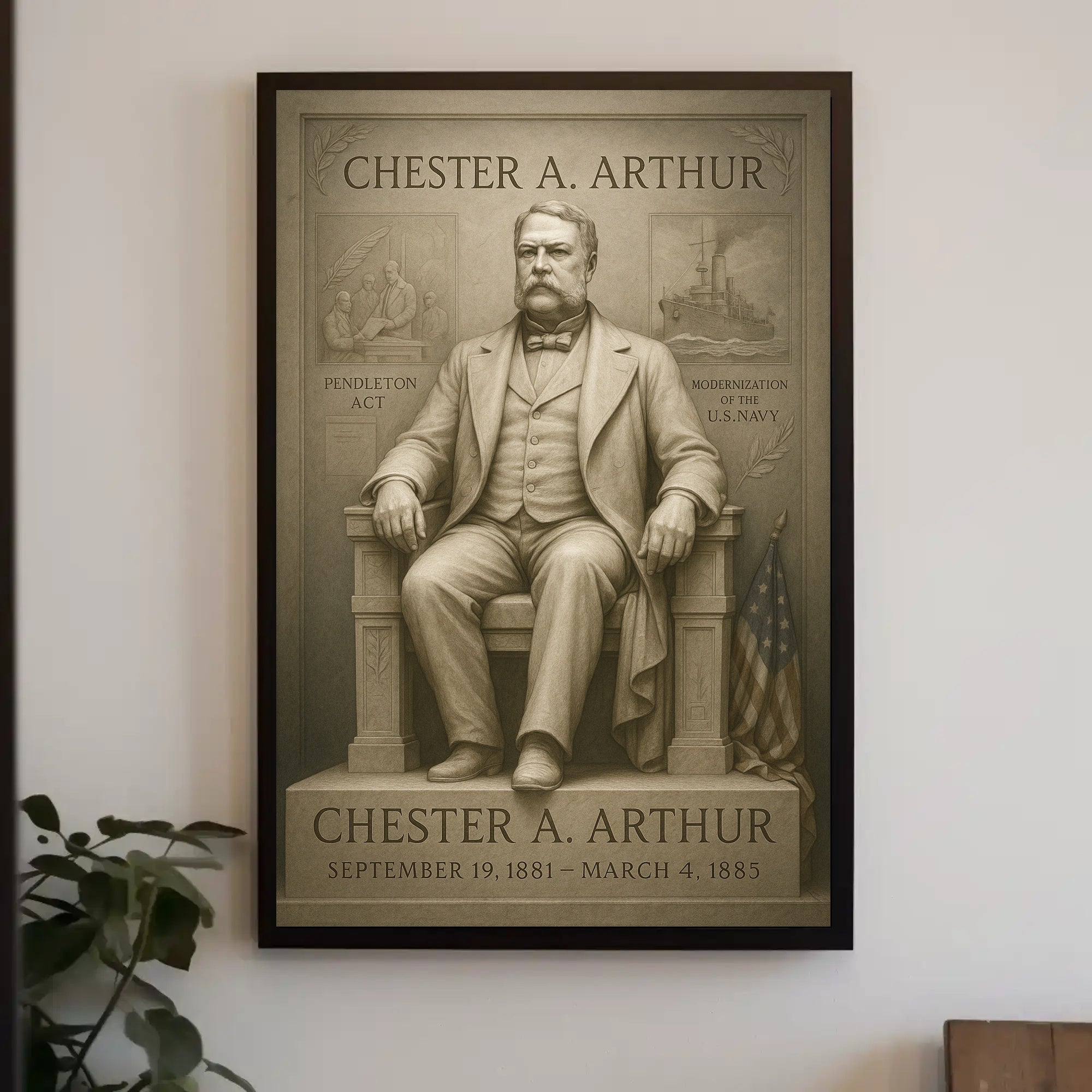 Chester A. Arthur 21st President Poster PosterGoat