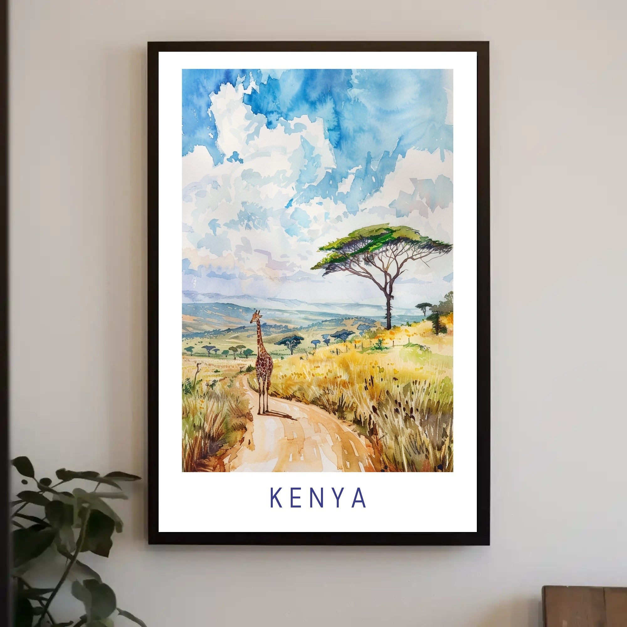 Serene Kenyan Landscape Poster PosterGoat