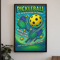Pickleball The New Player in Town Poster