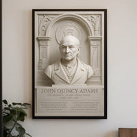 John Quincy Adams Presidential Historical Poster