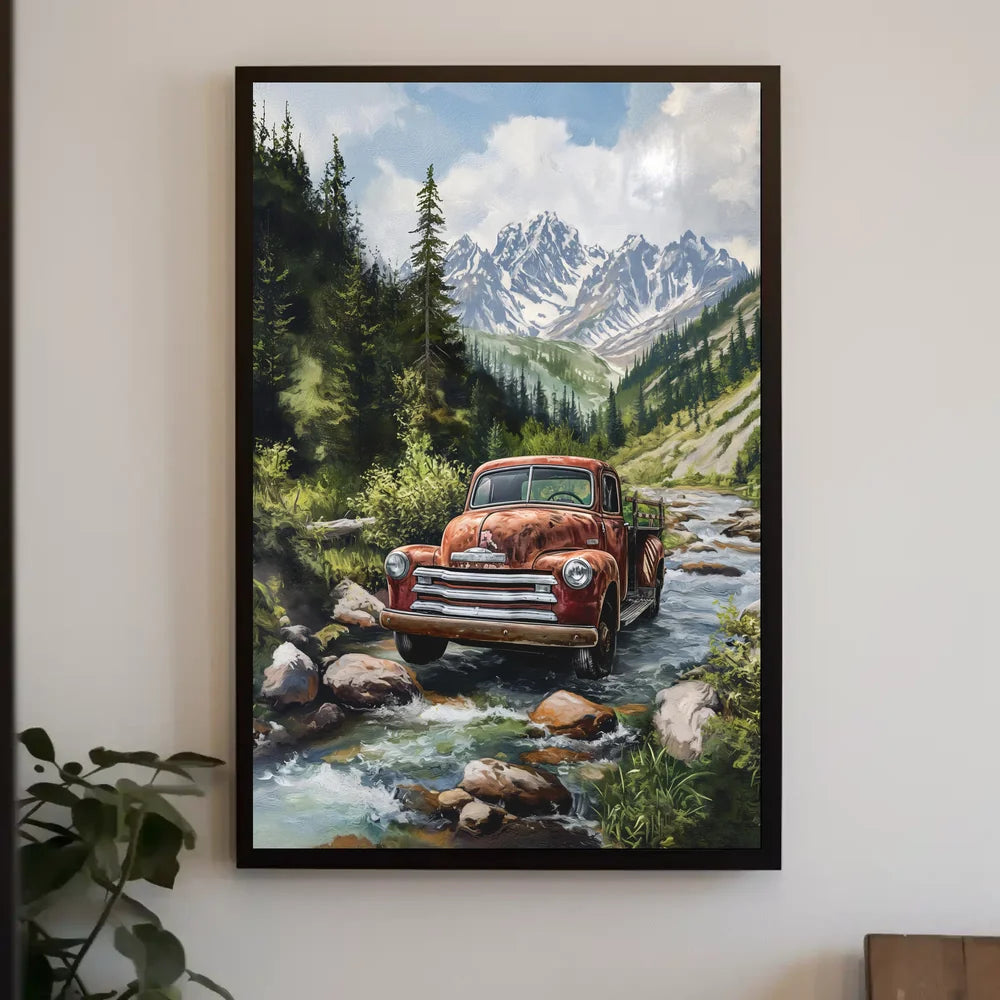 Futuristic Urban Sci-Fi Cityscape Poster