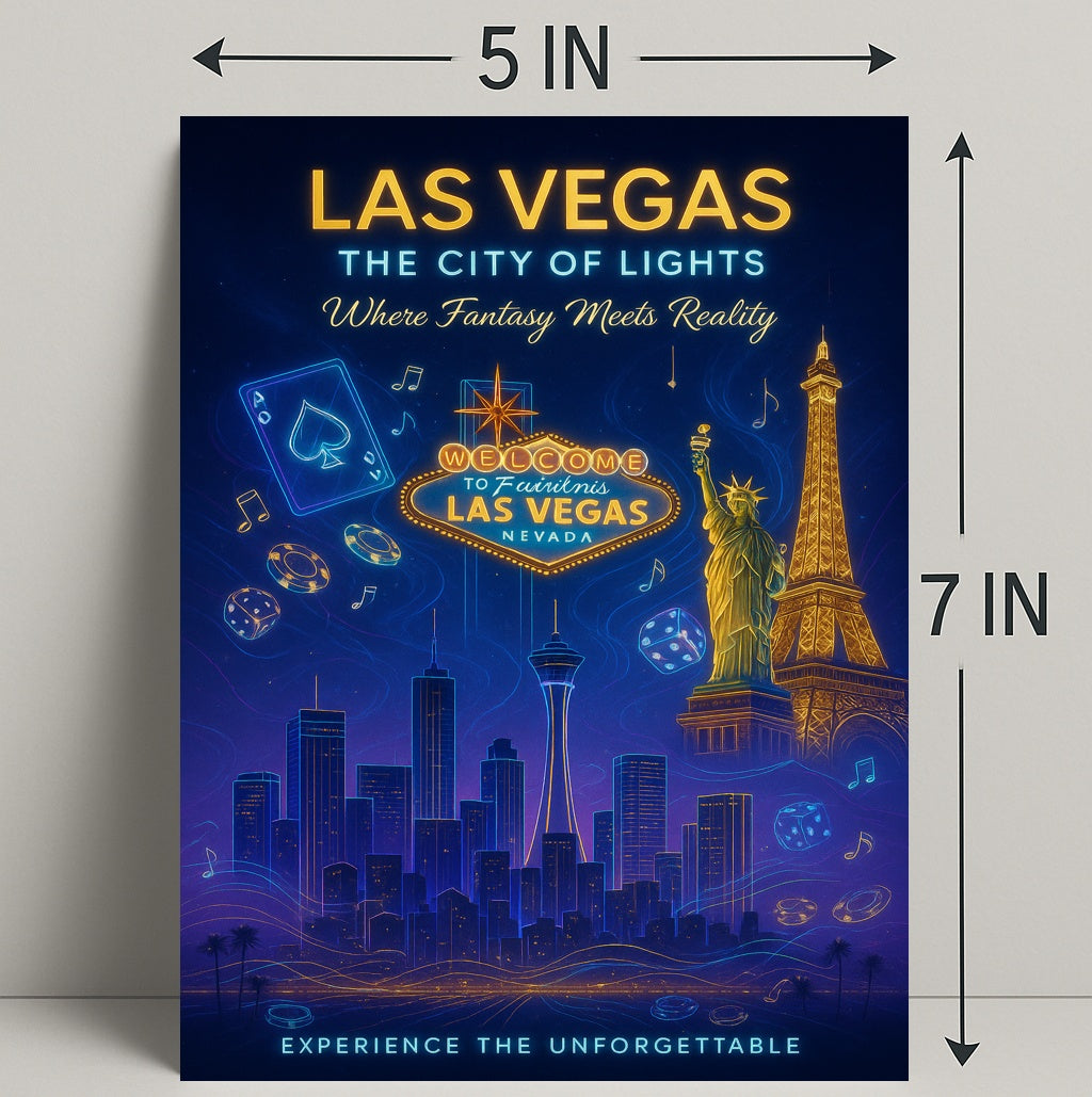 Las Vegas The City of Lights Poster PosterGoat