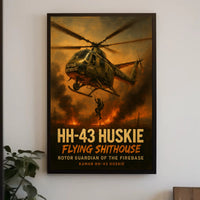 HH-43 Huskie in Action Military Recruitment Poster