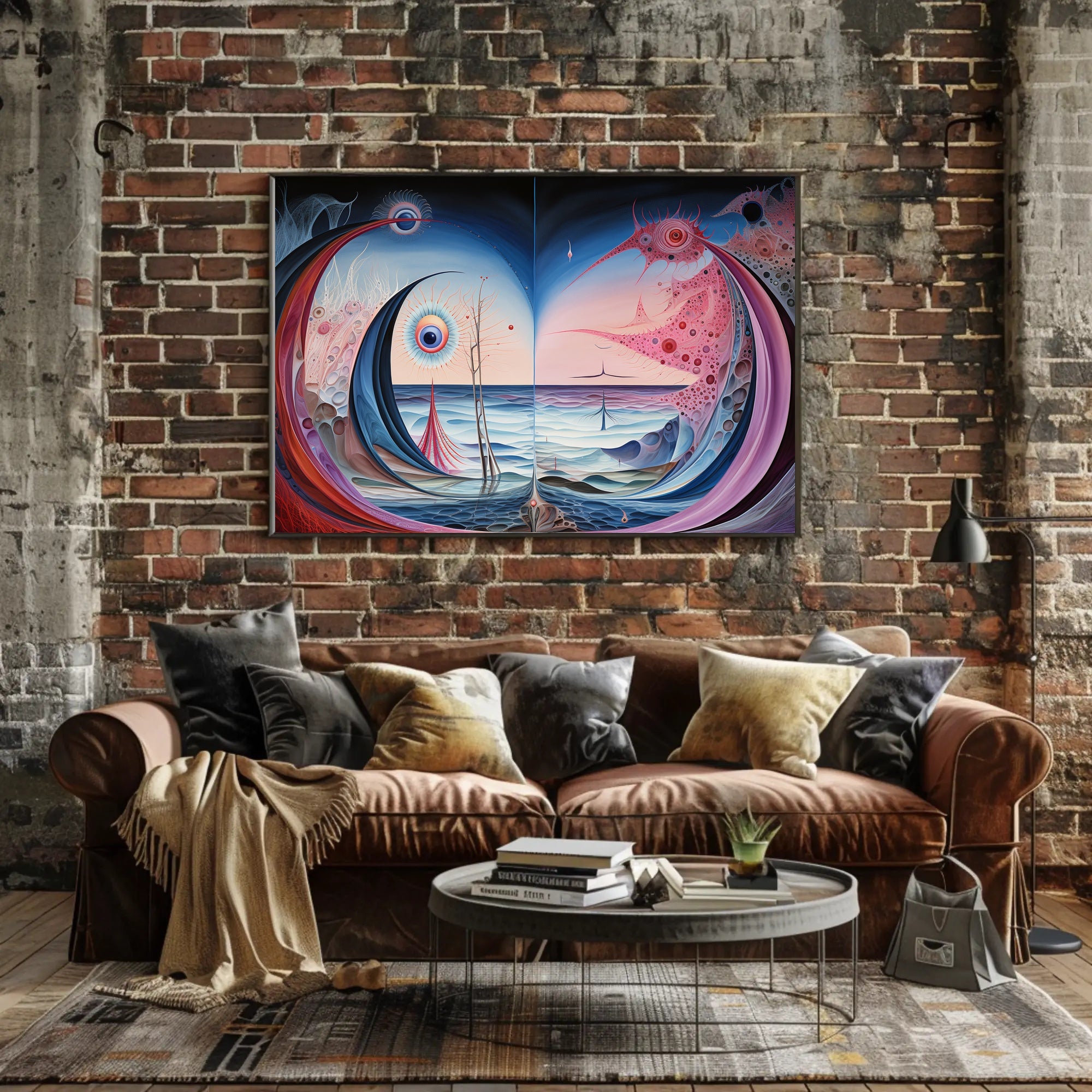 Surreal Cosmic Seascape Abstract or Artistic Poster