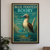 Blue Footed Booby Natures Masterpiece Poster