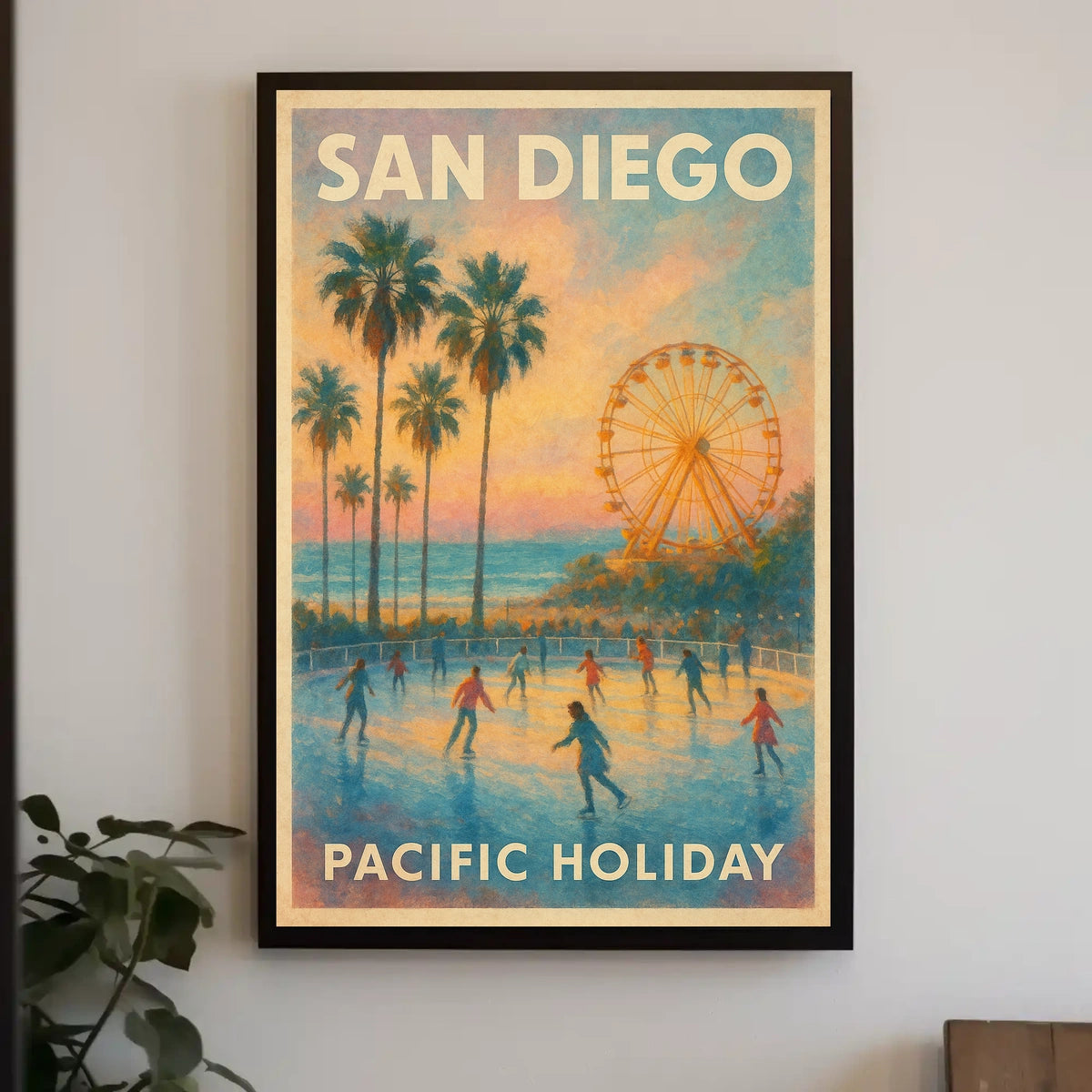 San Diego Pacific Holiday Poster