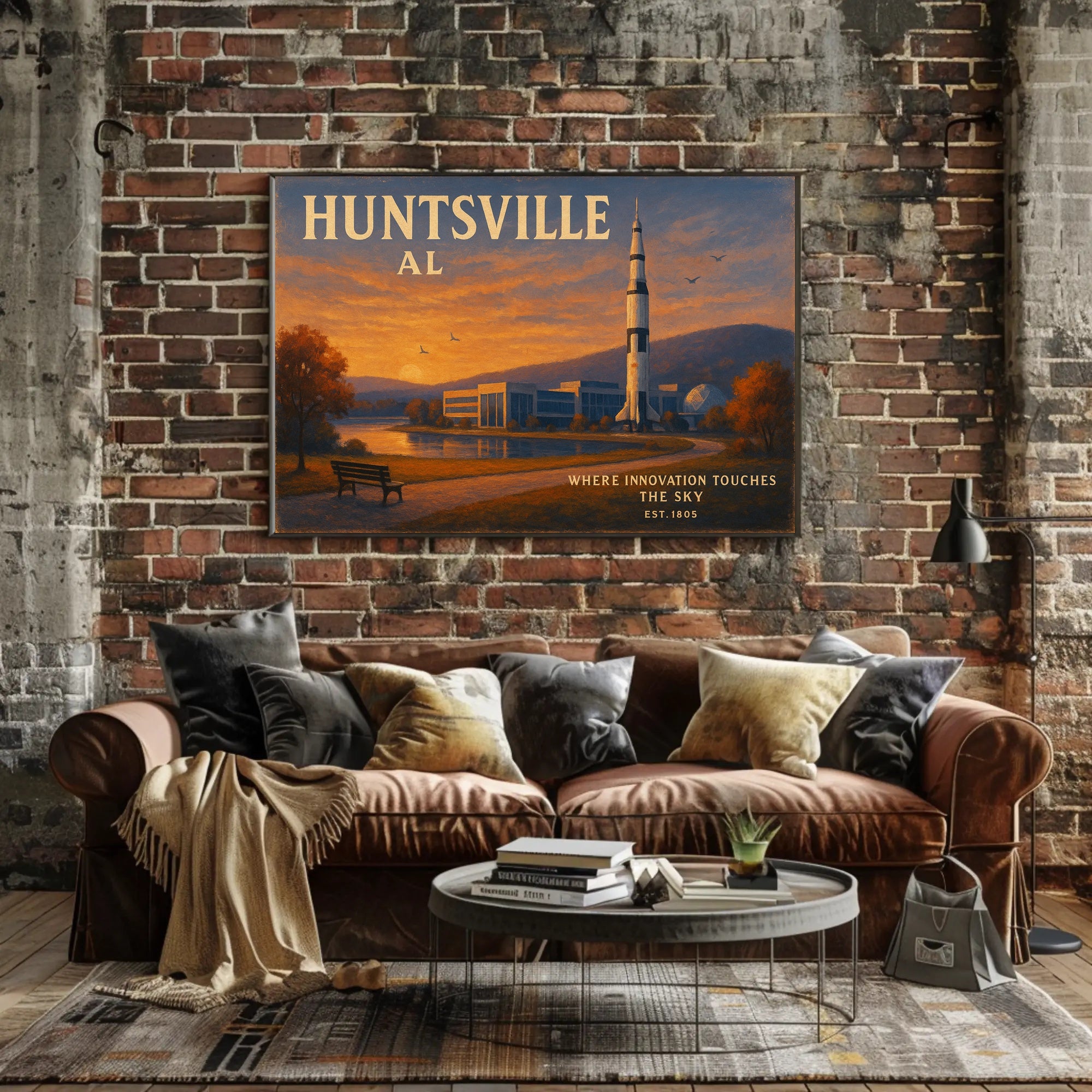 Huntsville Travel Poster Where Innovation Shines