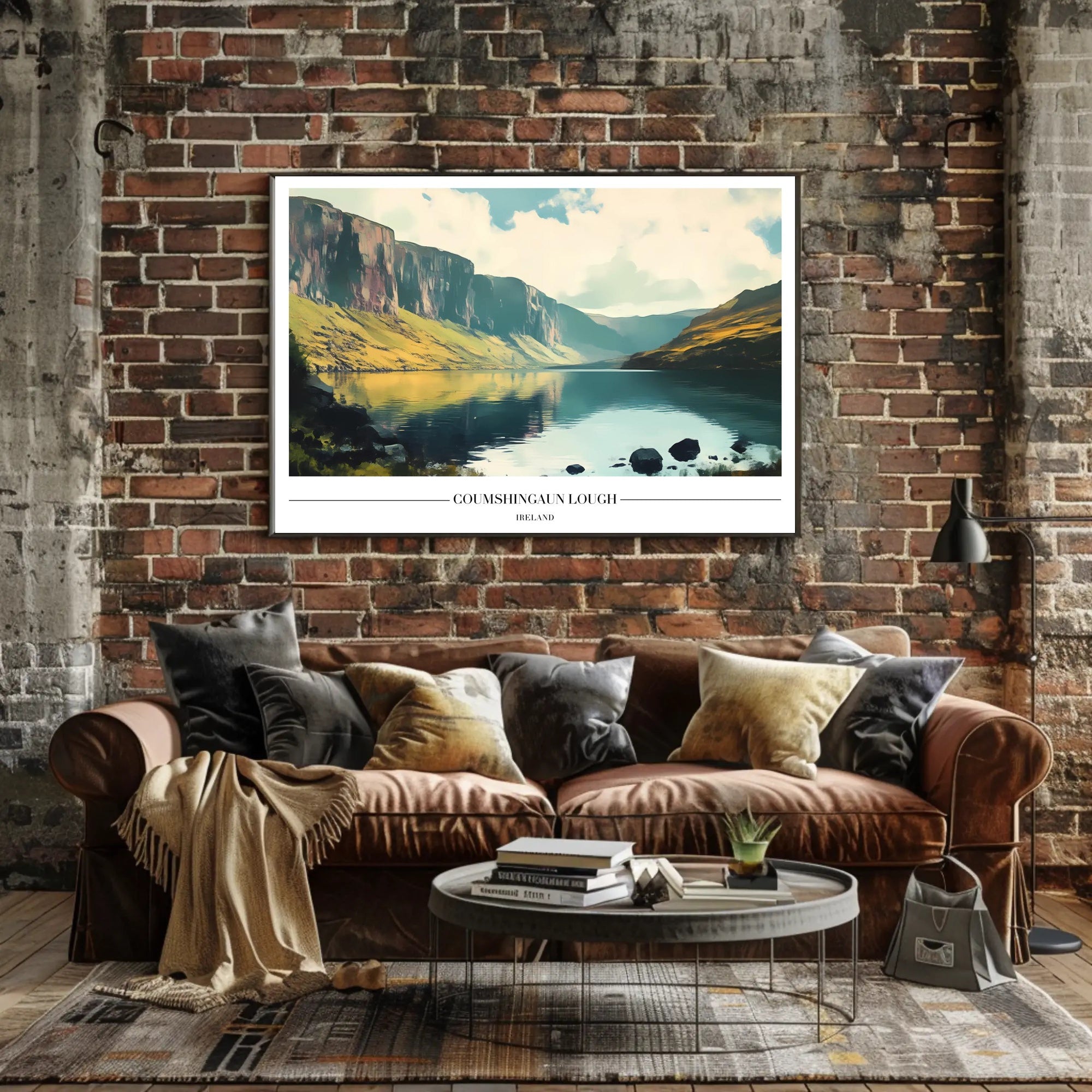 Coumshingaun Lough Scenic Beauty Travel Poster