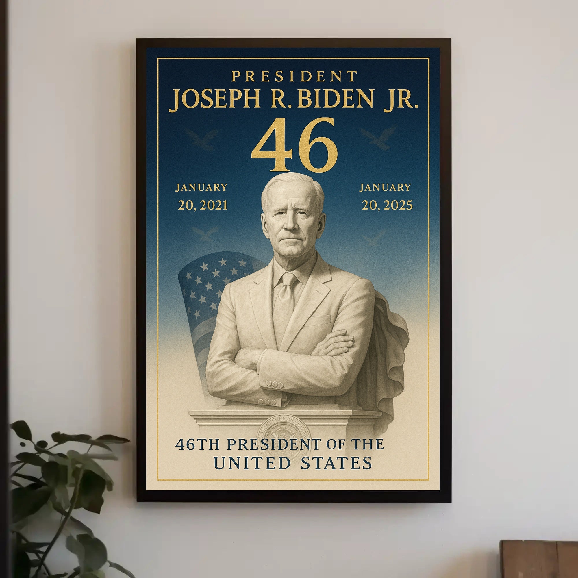 Joseph R. Biden Jr. 46th President Poster PosterGoat