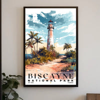 Biscayne Watercolor Wall Art Poster