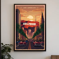 Retro Los Angeles Vibes Poster