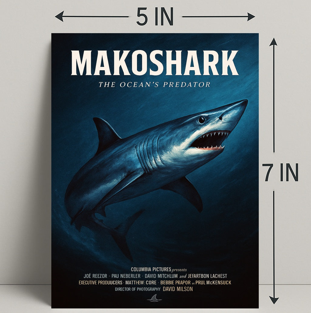 Makoshark The Oceans Predator Poster PosterGoat