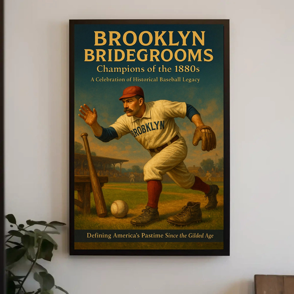Brooklyn Bridegrooms Champions of the 1880s Poster