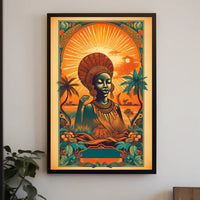Radiant Serenity: Tranquil Sunset Harmony Poster