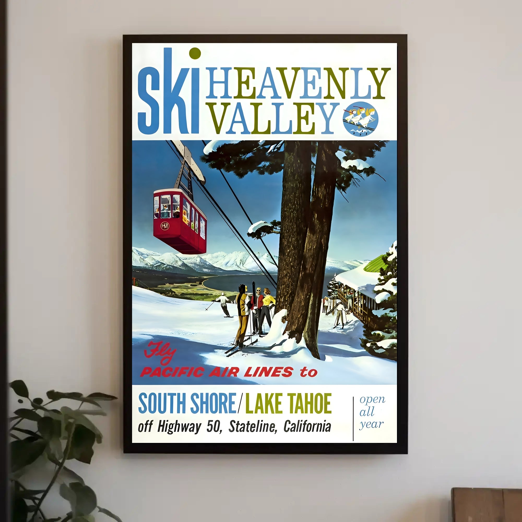 Ski Heavenly Valley Poster PosterGoat