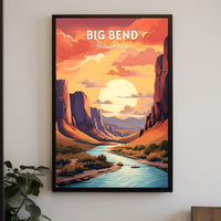 Big Bend National Park Landscape Travel Poster