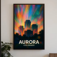 Aurora Colorado Scenic Travel Photography Realism Poster