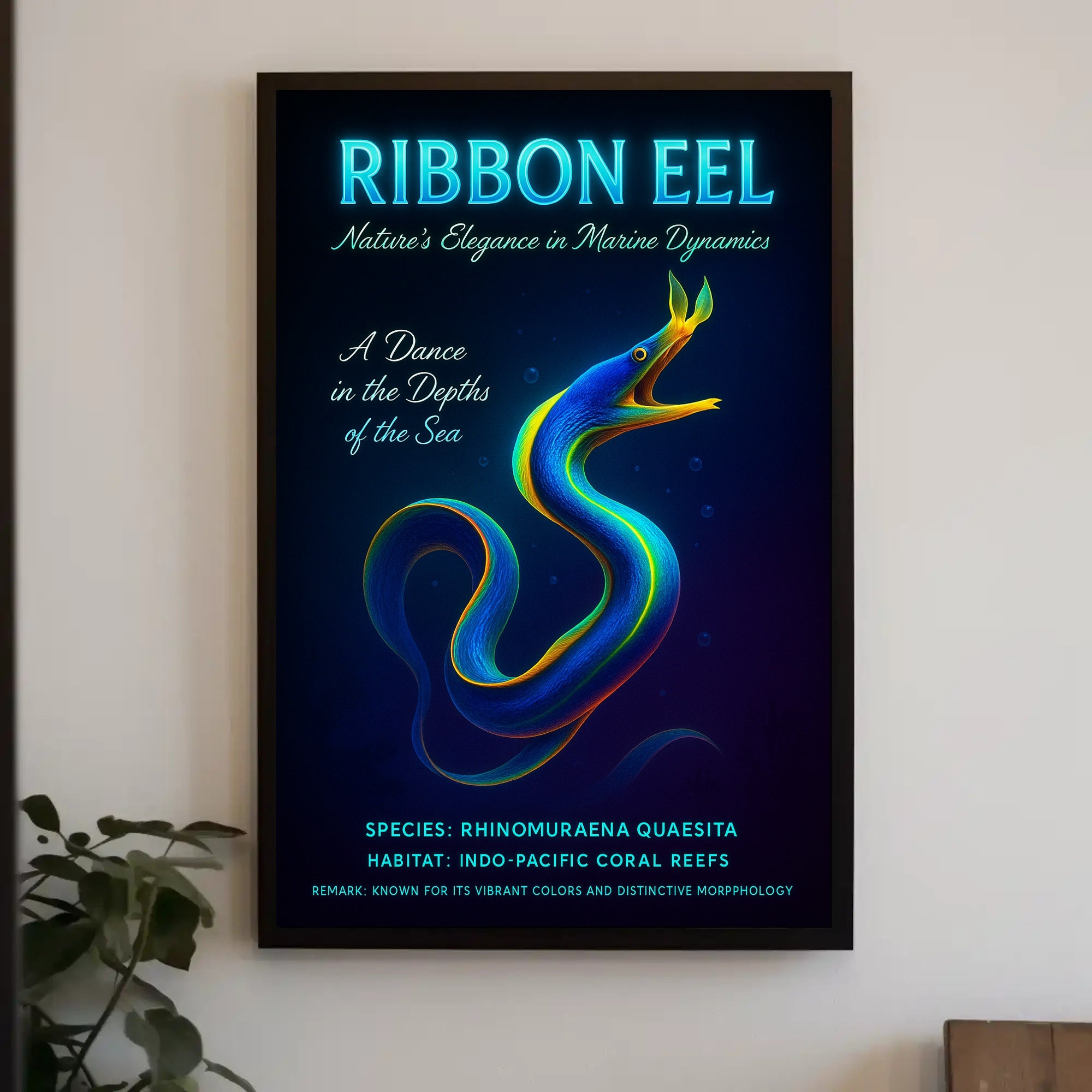 Ribbon Eel Nature's Elegance Poster