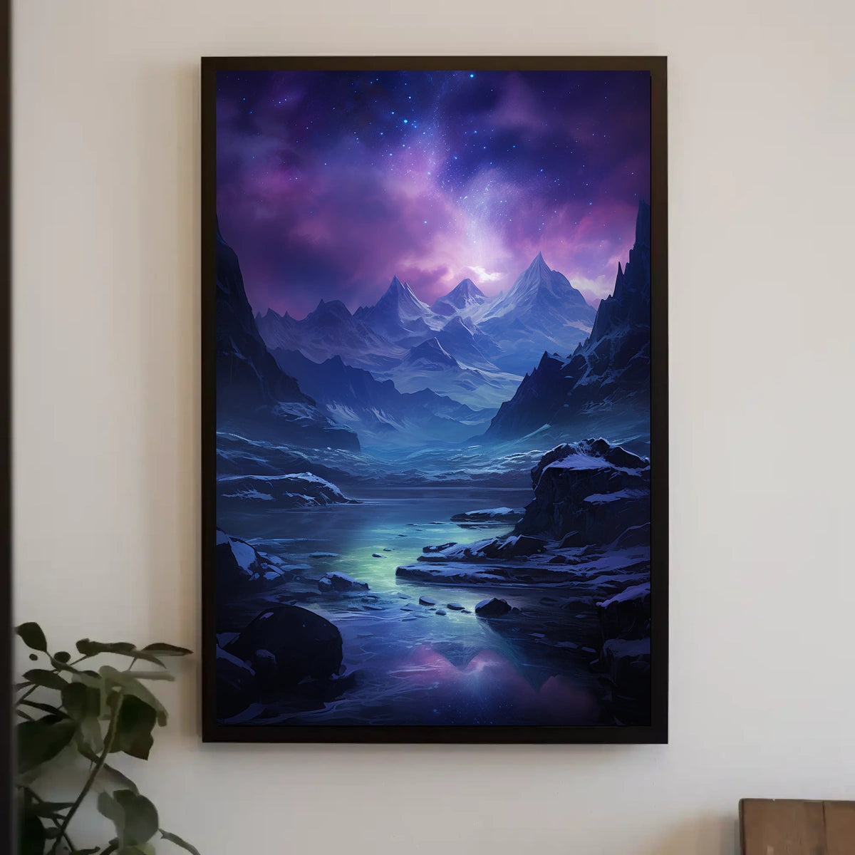 Celestial Mountain Landscape Poster