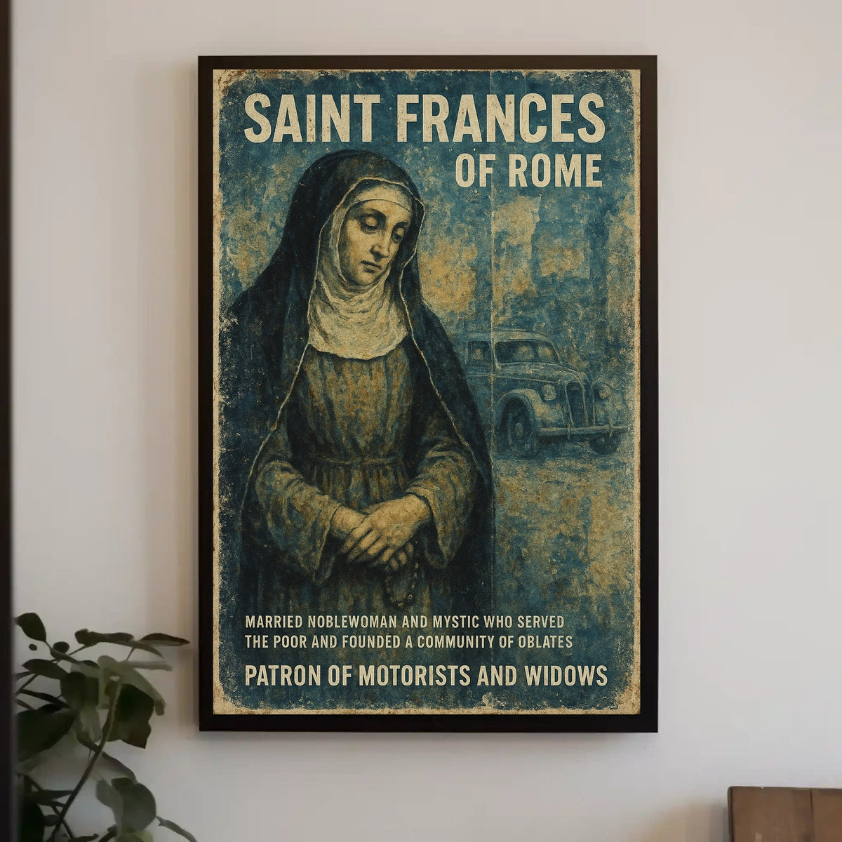 Saint Frances Of Rome Poster