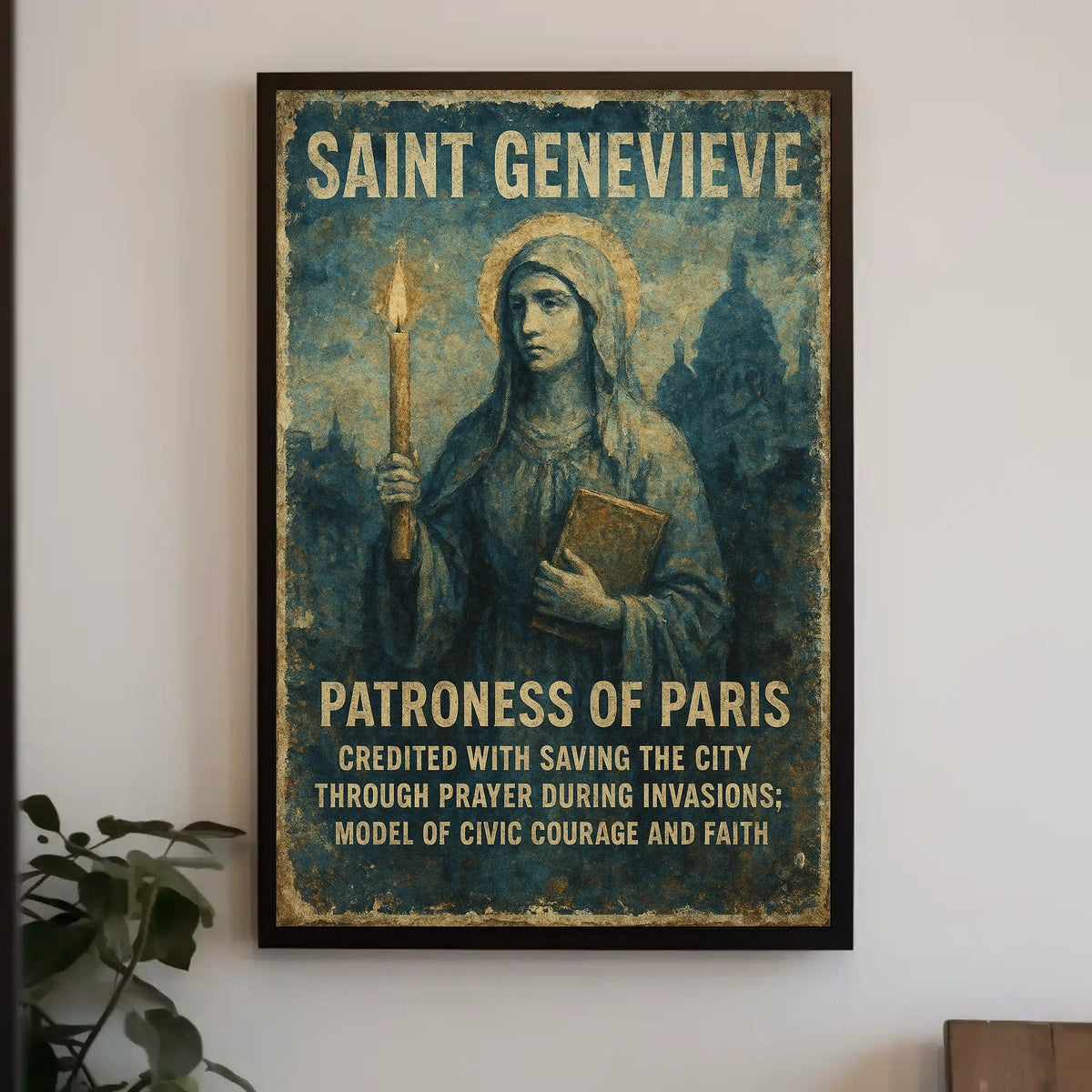 Saint Genevieve Patroness Of Paris Poster