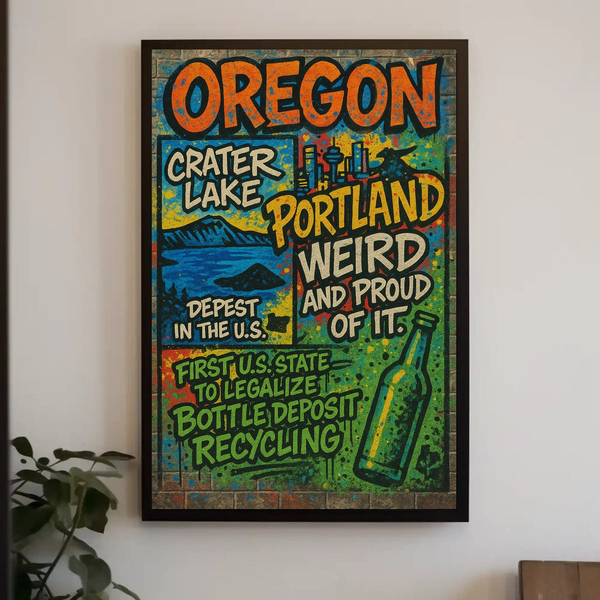 Oregon Highlights Poster