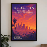 Dream-Inspired Los Angeles Cityscape Urban or Cityscape Poster