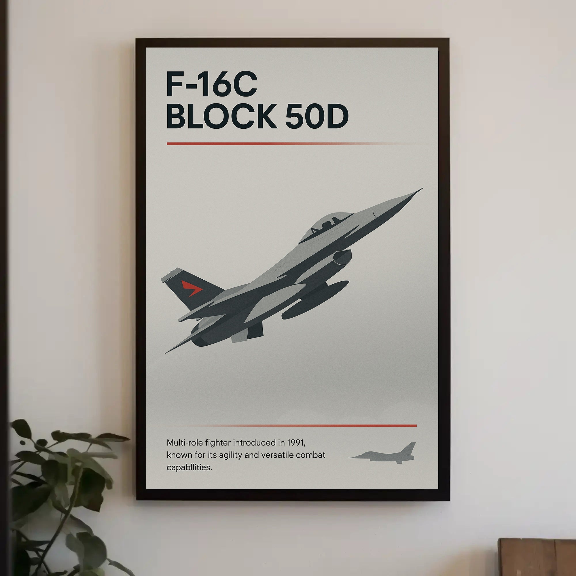 F-16C Block 50D Fighter Jet Poster