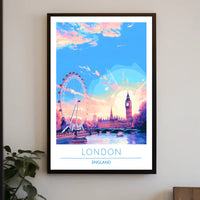 London Skyline at Sunset Poster