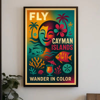 Wander in Color - Cayman Islands Poster