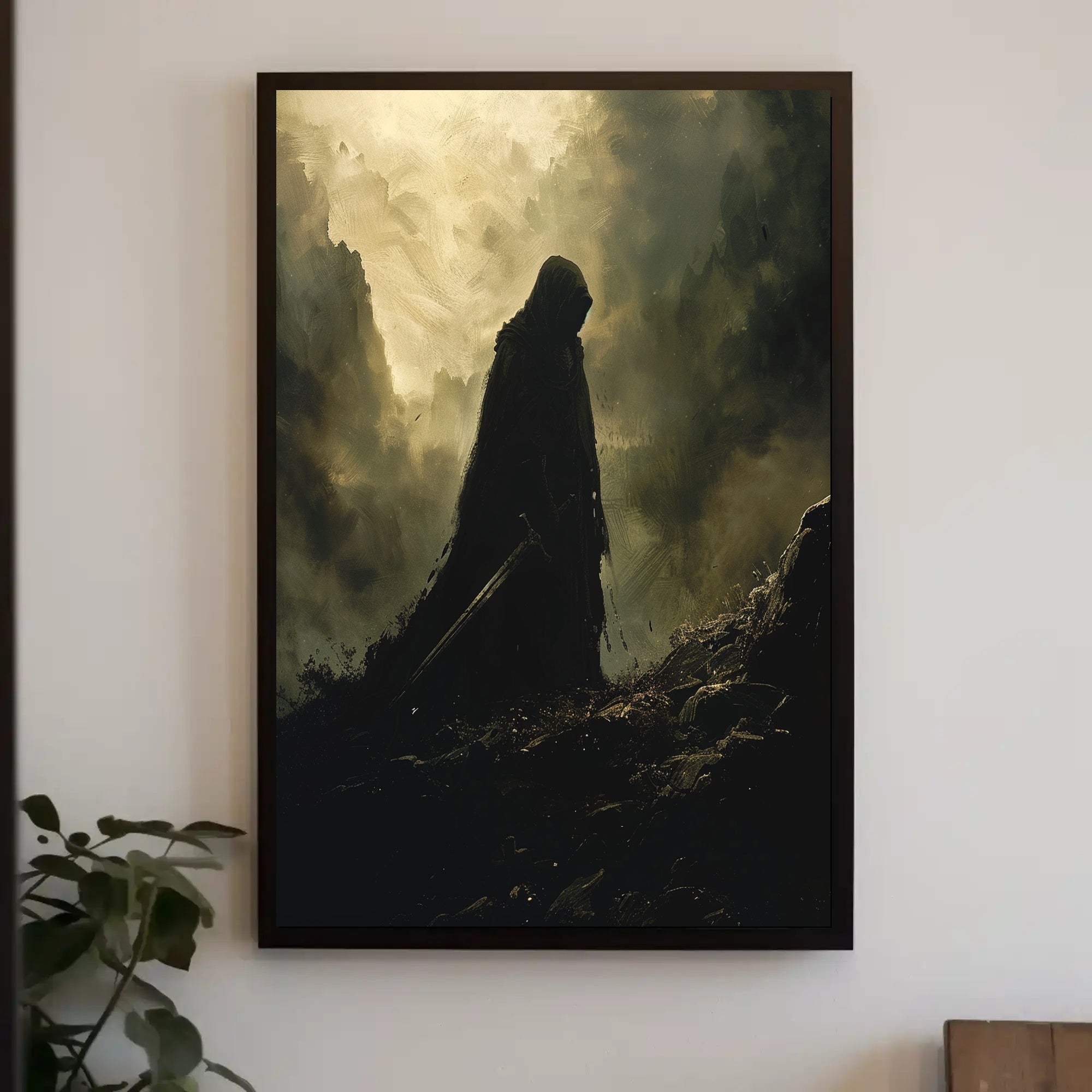 The Shadowed Wanderer Art Print Poster for Home Decor Lovers PosterGoat