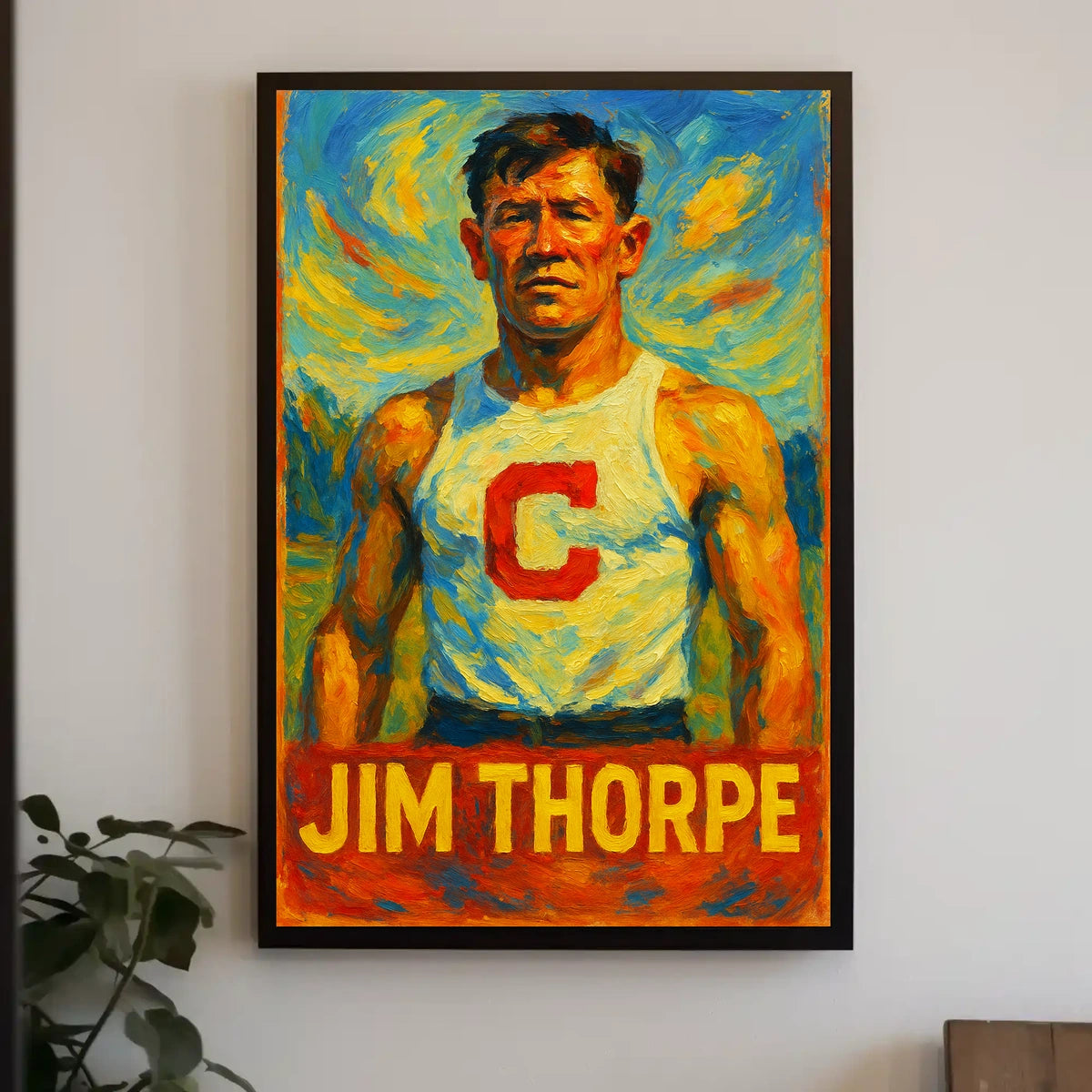 Jim Thorpe Athletic Icon Poster