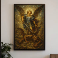 Archangel Michael Defeating The Devil Poster