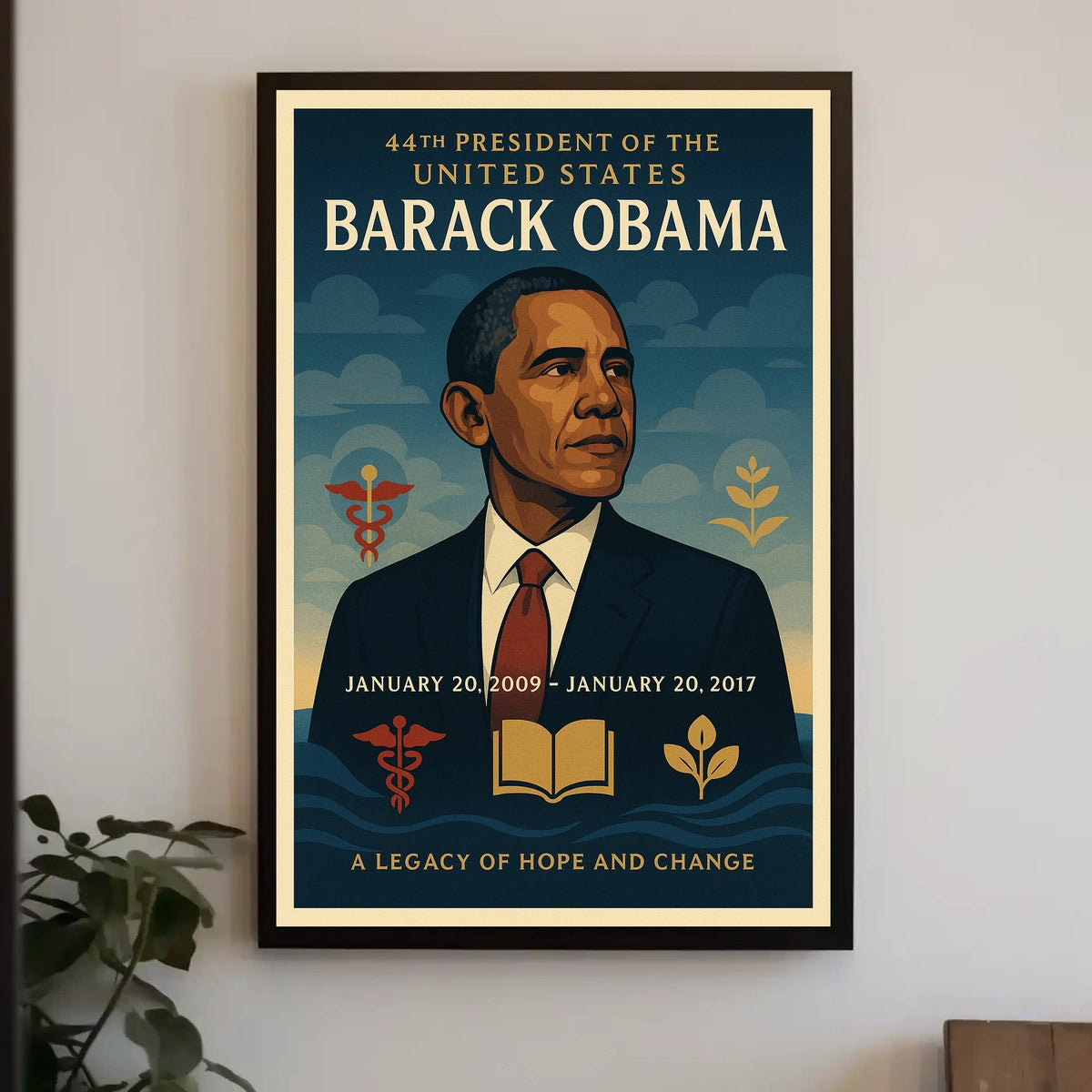Obama 44th President Historical and Presidential Poster