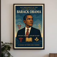 Obama 44th President Historical and Presidential Poster