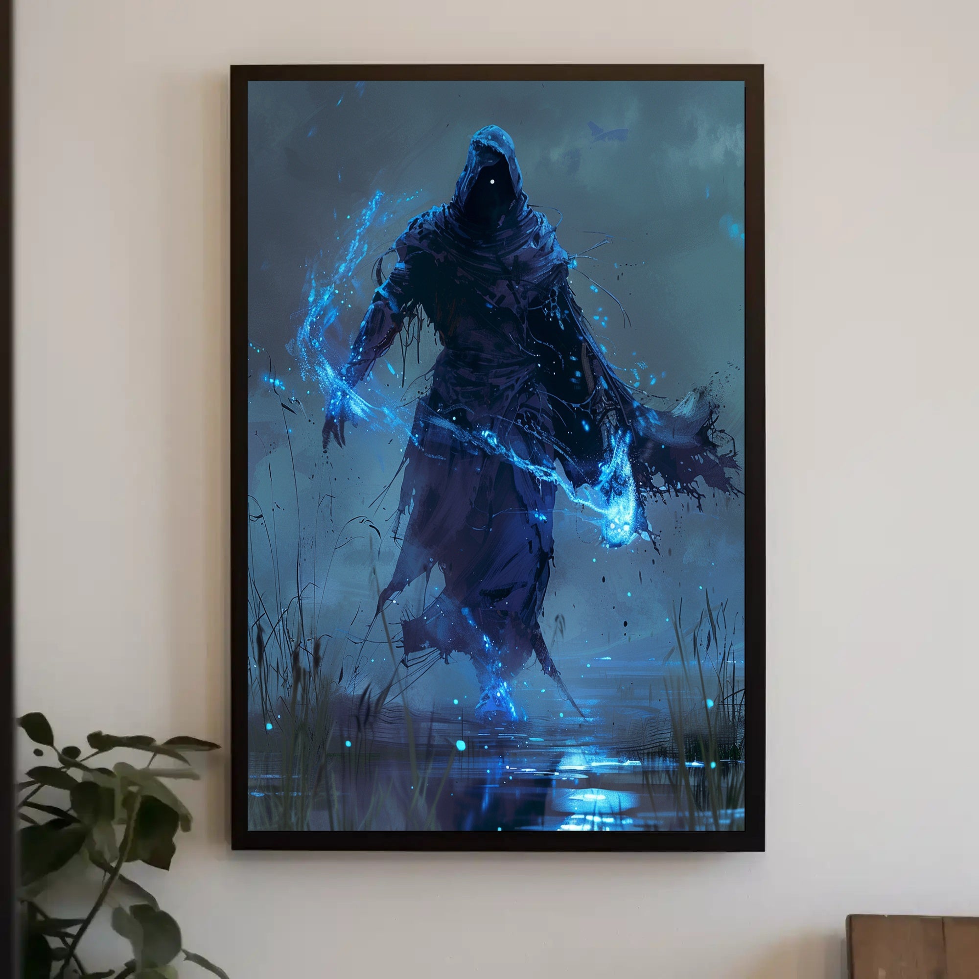 Dark Mystical Figure in Enchanting Fantasy or Mythology Poster PosterGoat